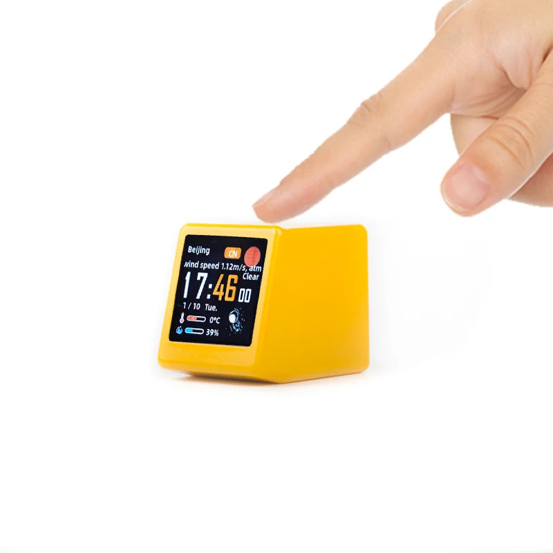 Smart WiFi Weather Station – Touch Screen Desk Clock & Mini Photo Frame