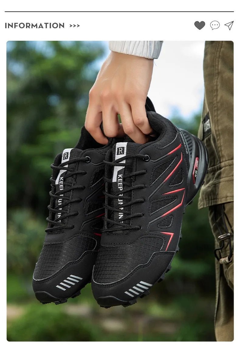 Men's Lockless Cycling Shoes,Outdoor Mountain Cross - Country Non - slip Hiking shoes,Breathable Sports Shoes,Road Cycling Shoes - memorylane shop