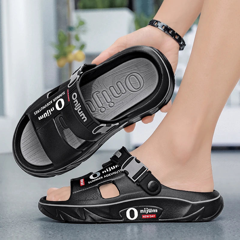 Summer Sandals for Men and Women, Dual-Use Beach Shoes, Soft-Soled Anti-Odor Slippers