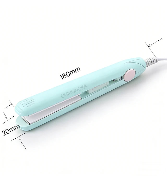 3-in-1 Hair Straightener for Hair Mini Flat Iron Styling Tools & Appliances Brush Beard Salon Hair Curler Professional Hot Comb