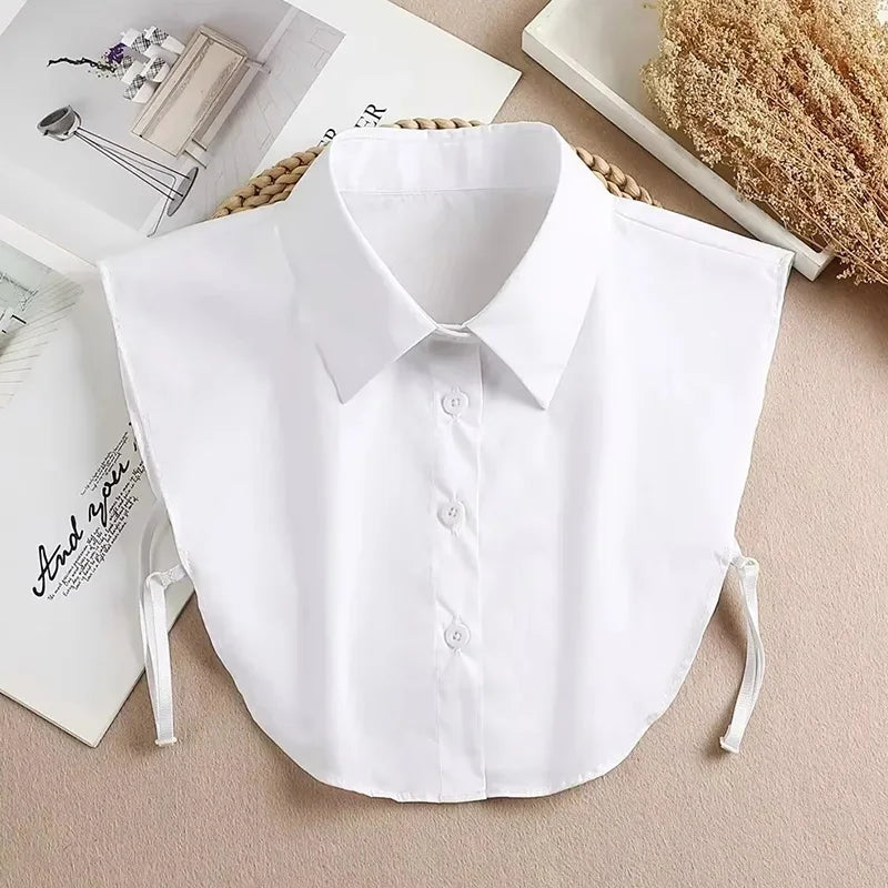 Women's Vintage Lace Front Tie Detachable Collar