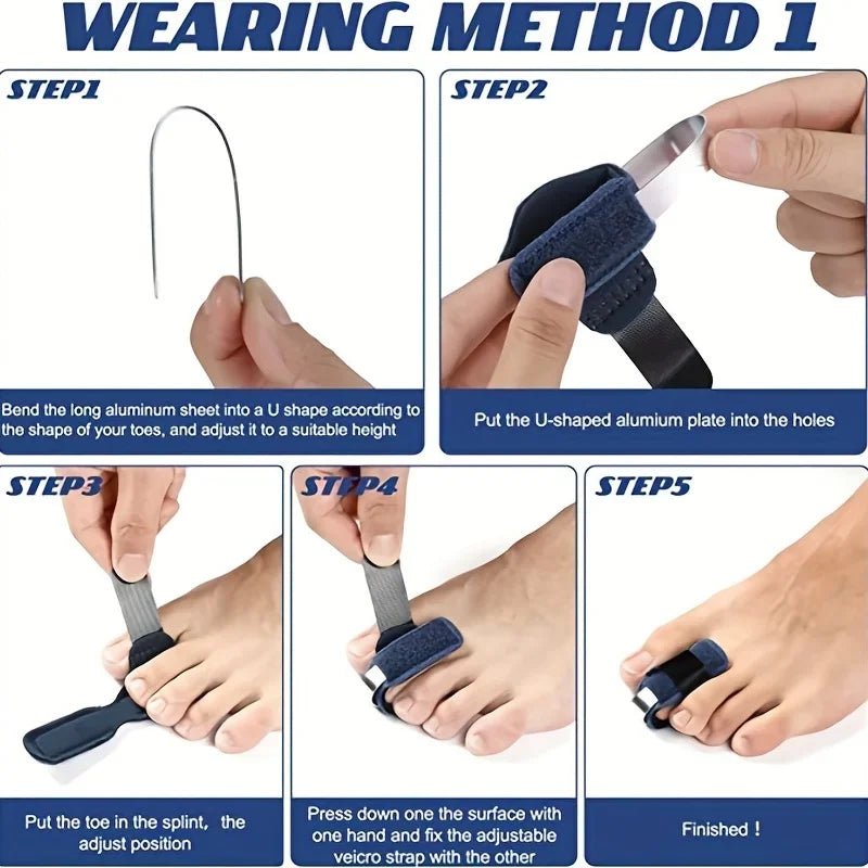 Foot Care Tools Toe Splint Toe Straightener Toes Corrector for Women Toes Brace Hammertoe Splint Toes Wrap Toe Covers Broken - memorylane shop