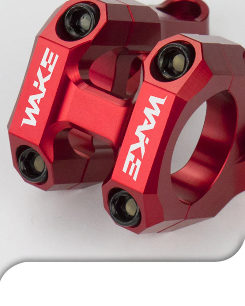 Wake Bike Short Stem Aluminum Alloy Mountain Downhill CNC Bike Handlebar Stem 31.8mm MTB Lightweight Short Stem Bike Accessories