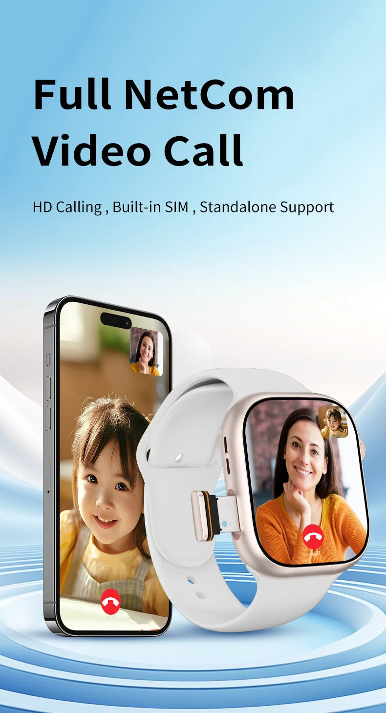 S10 Smart Watch – Android 4G LTE, AMOLED, GPS, Video Call & SIM Card
