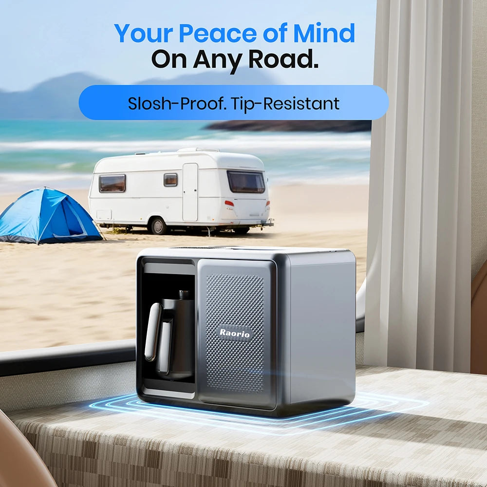Raorio Camping Water Drinking Filter Outdoor Intelligent ReverseOsmosis System Portable Heating Water 5 Stage RO&UV Purification