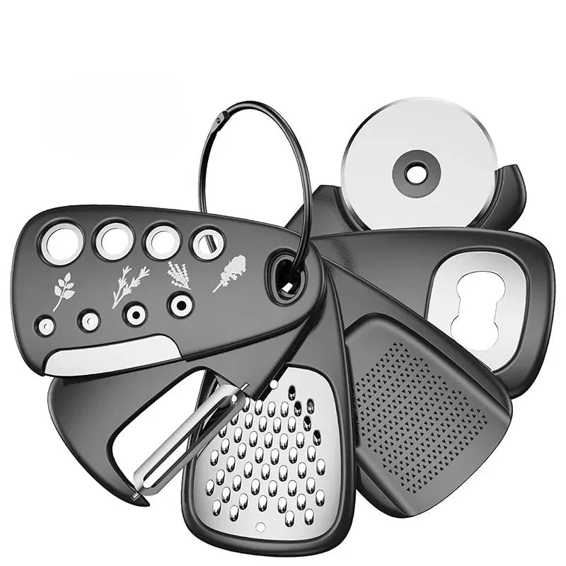 6-Piece Kitchen Gadgets Set – Space-Saving Metal Cooking Tools