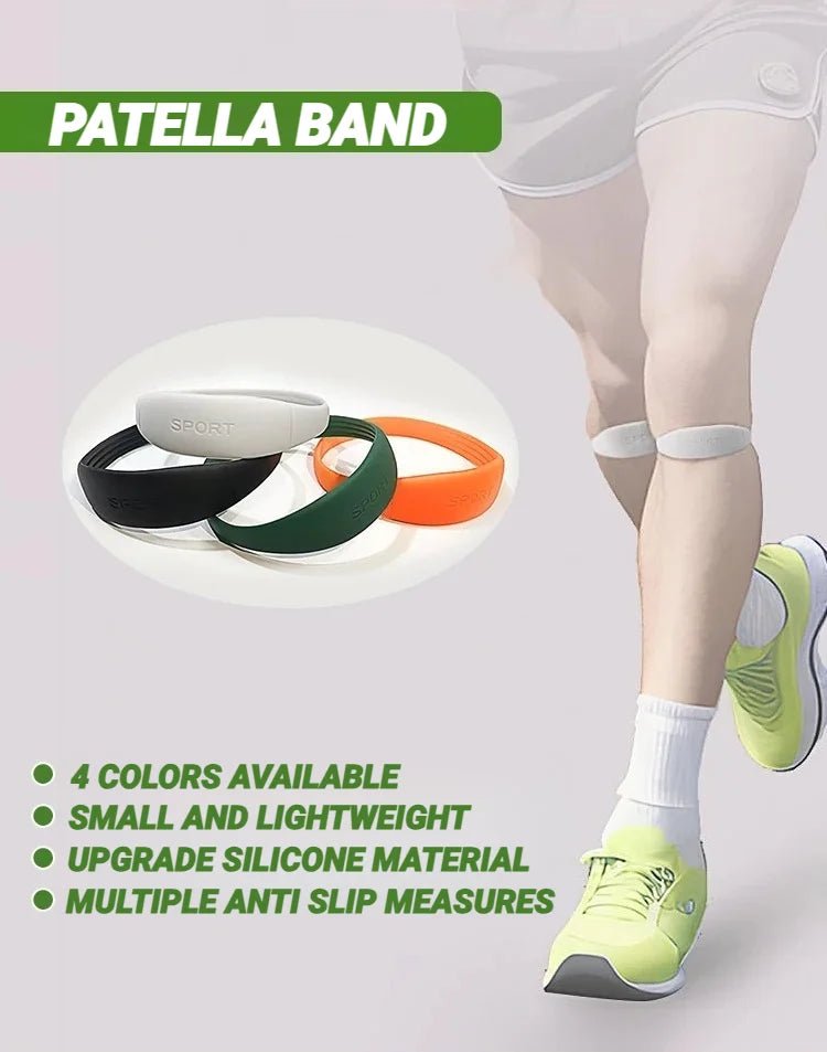 2Pcs Silicone Patella Tendon Knee Straps Support Care Strap Fixed Protection Flexible Sports Band Patellar Strape Brace Shock - memorylane shop
