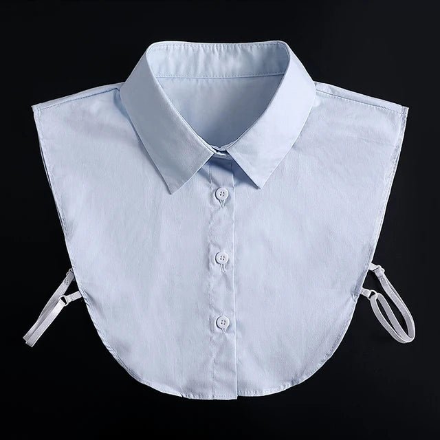 Fashion 2025 Front Tie White Fake Collar for Women Stand Detachable Collar Fake Girls Vintage Lace Ladies False Blouse Collar - memorylane shop