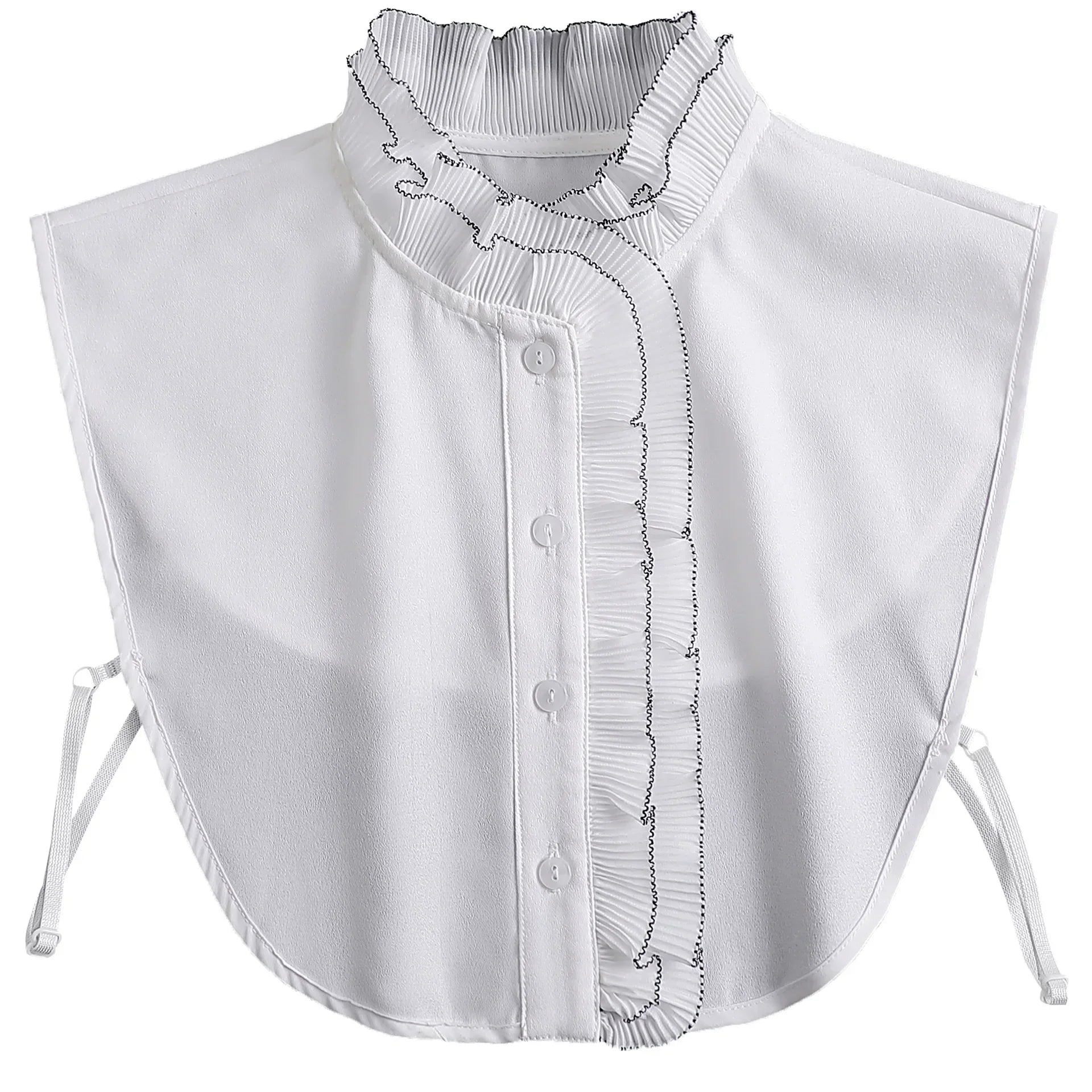 Women's Vintage Lace Front Tie Detachable Collar