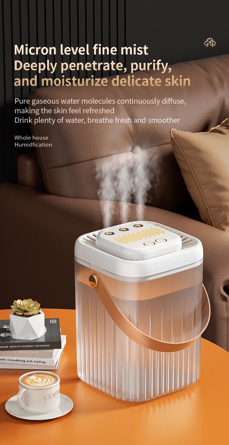 3L Air Humidifier 3 Nozzles Smart Cool Mist Humidifier For Home Bedroom Office night light USB Humidifier Diffuser - memorylane shop