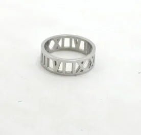 Stainless Steel Ring for Women Inlaid Zircon Rings Waterproof Romantic Fashion Jewelry - memorylane shop