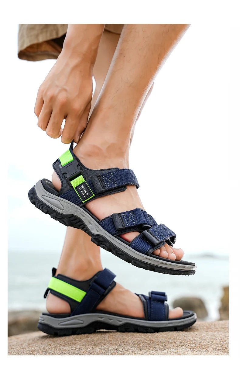 Summer Men's Sandals Trendy Casual Outdoor Sport Shoes for Holidays Beach Breathable Wear - Resistant Hiking & Walking Sandals - memorylane shop