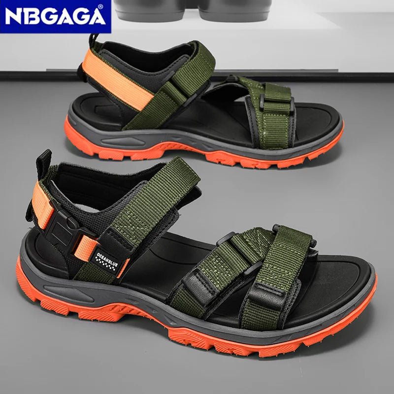 Summer Men's Sandals Trendy Casual Outdoor Sport Shoes for Holidays Beach Breathable Wear - Resistant Hiking & Walking Sandals - memorylane shop