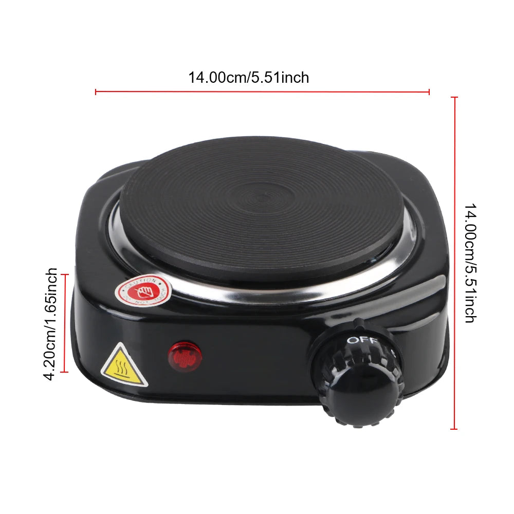 Mini Electric Cooker Plate 500W – Portable Heating Stove for Milk, Coffee & More