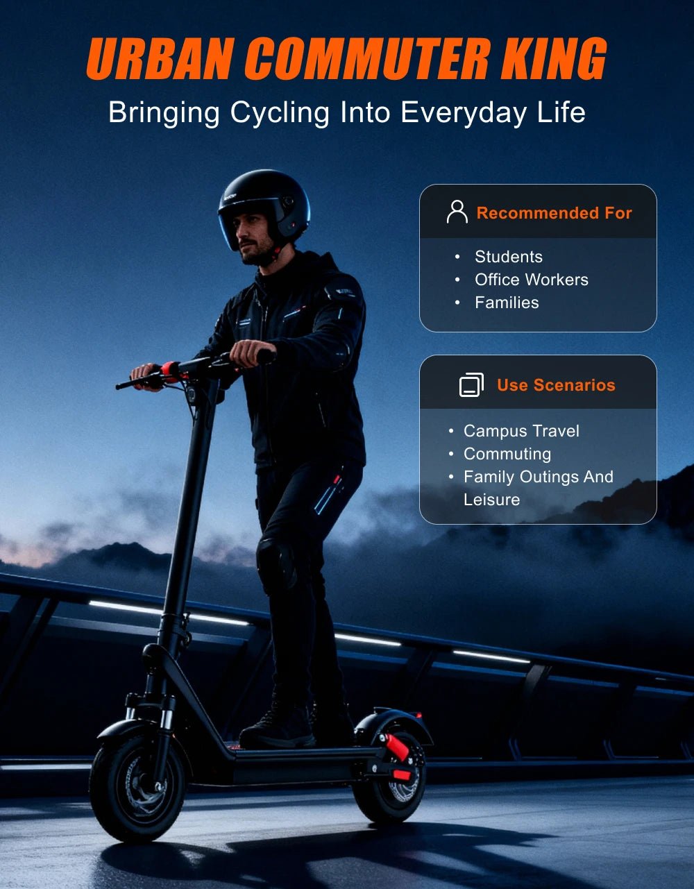 HX X9B electric scooter 1000W 20AH 40KM/H Electric kick scooters e scooter adults electric skateboards Folding escooter Escooter - memorylane shop