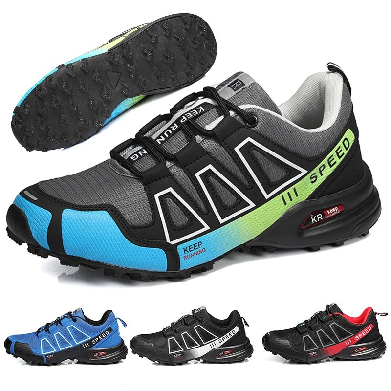 Men's Lockless Cycling Shoes,Outdoor Mountain Cross - Country Non - slip Hiking shoes,Breathable Sports Shoes,Road Cycling Shoes - memorylane shop