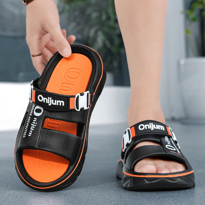 Summer Sandals for Men and Women, Dual-Use Beach Shoes, Soft-Soled Anti-Odor Slippers
