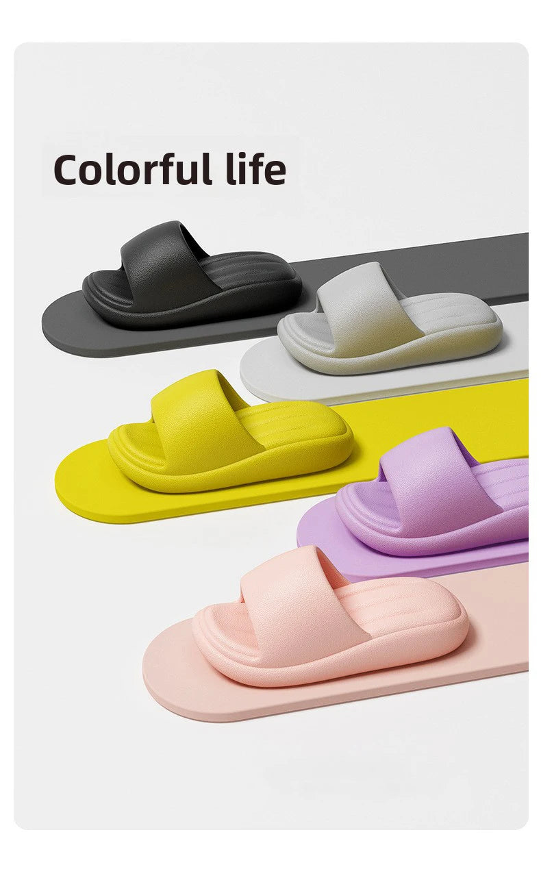 Women's Summer Sandals - Breathable Anti-Slip Platform Slippers, Odor-Resistant Bath & Beach Slides for Indoor/Outdoor