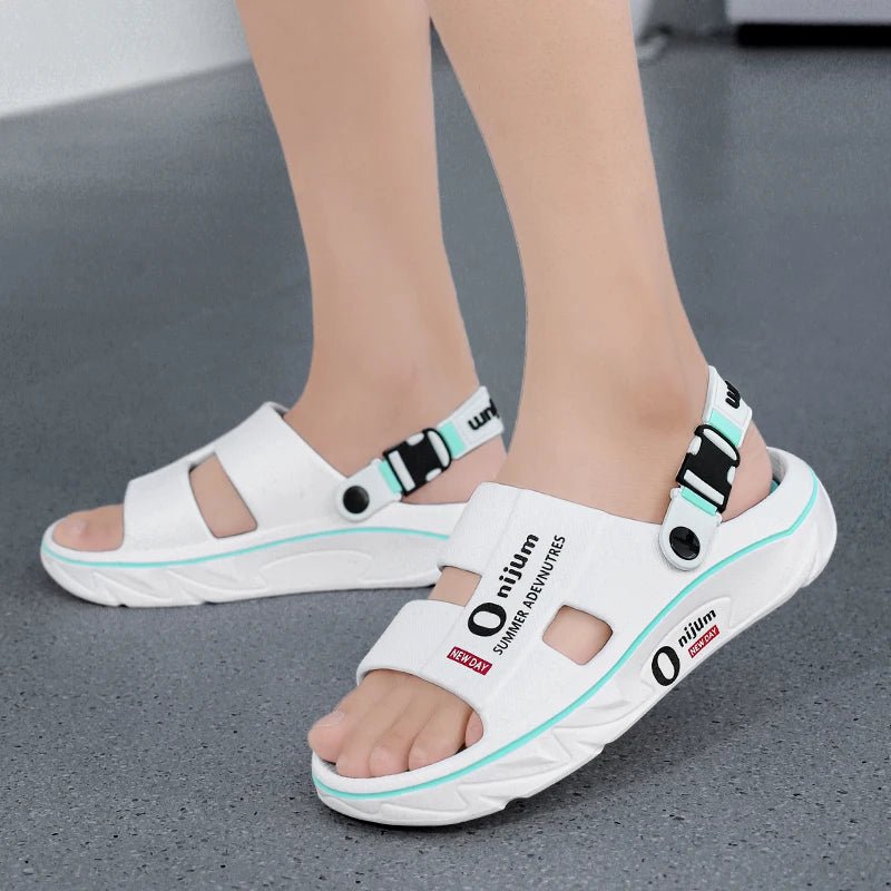 Summer Sandals for Men and Women, Dual - Use Beach Shoes, Soft - Soled Anti - Odor Slippers - memorylane shop