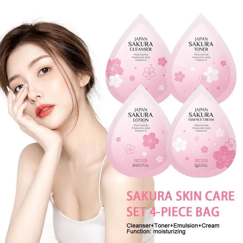 Hydrating Skin Care Set,10pcs Mini Travel Skincare Products,Including Face Wash, Serum, Toner, Lotion,Face Skin Care Routine Kit - memorylane shop