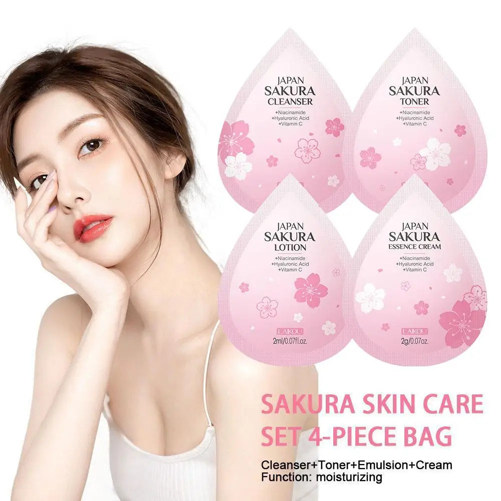 Hydrating Skin Care Set,10pcs Mini Travel Skincare Products,Including Face Wash, Serum, Toner, Lotion,Face Skin Care Routine Kit