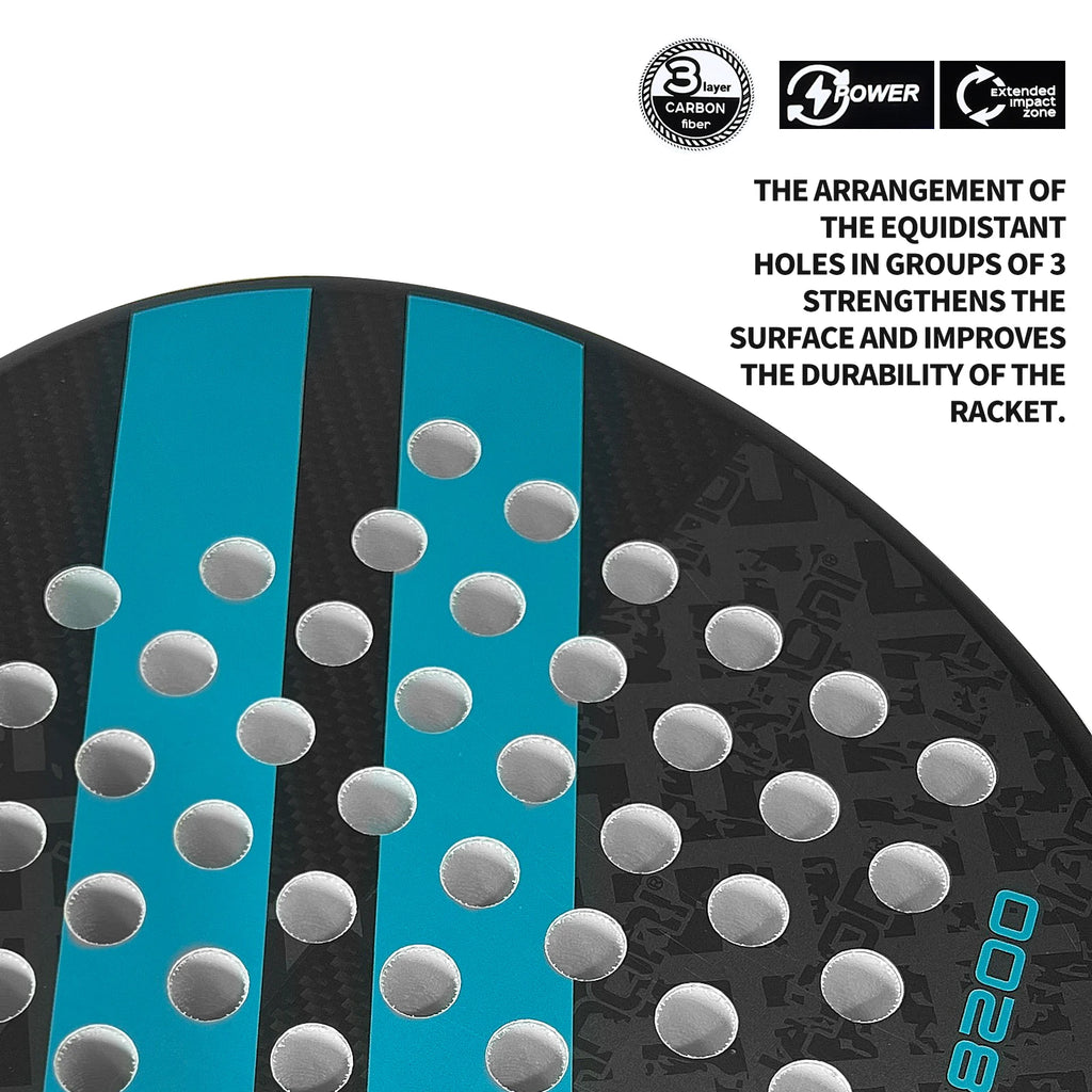 IANONI Padel Racket Carbon Fiber Surface with EVA Memory Flex Foam Core Lightweight Padel Racquet - memorylane shop