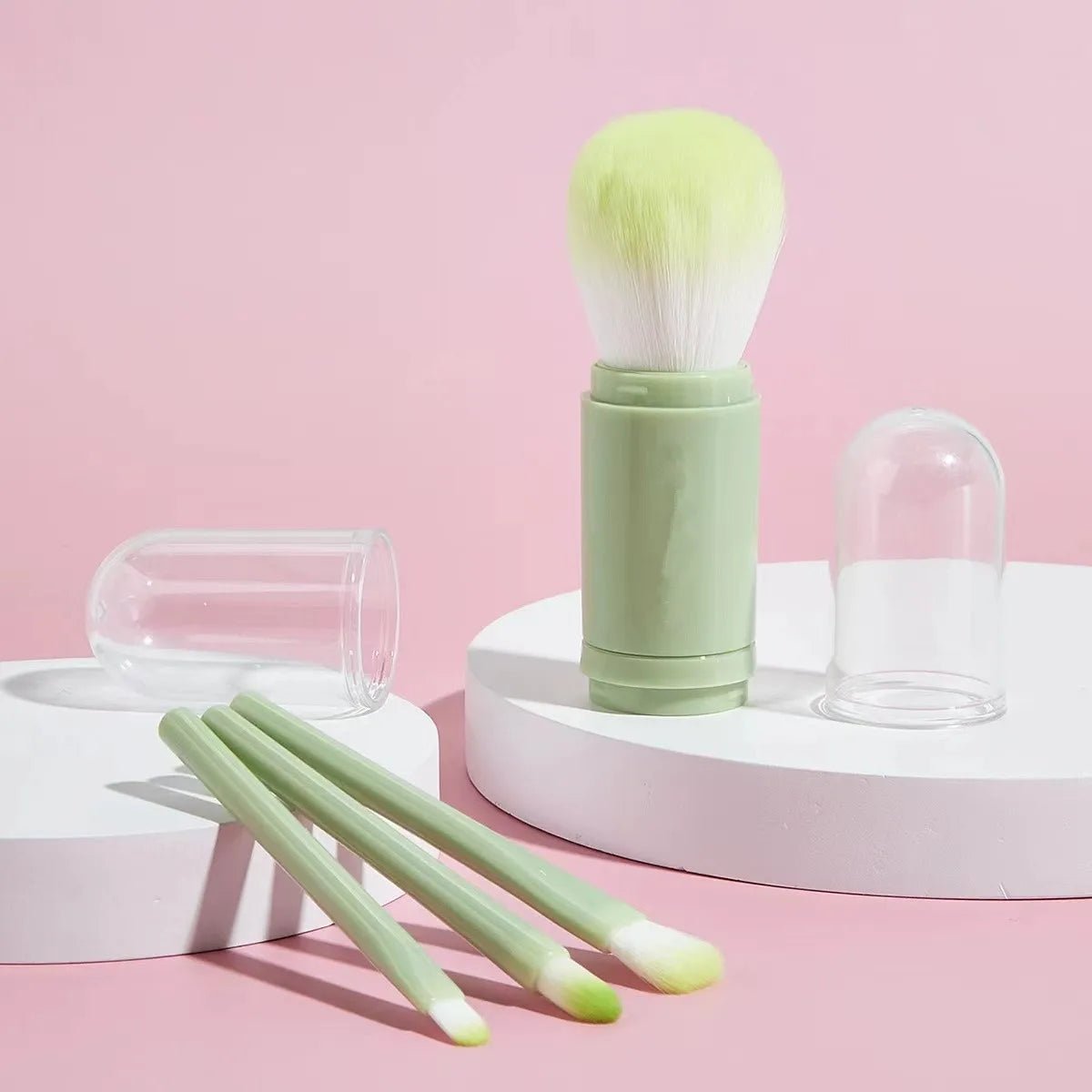 4 - in - 1 Makeup Set Beauty Tools Mini Set Brush Skin Tone Telescopic Brush Portable Makeup Brush beauty tools - memorylane shop