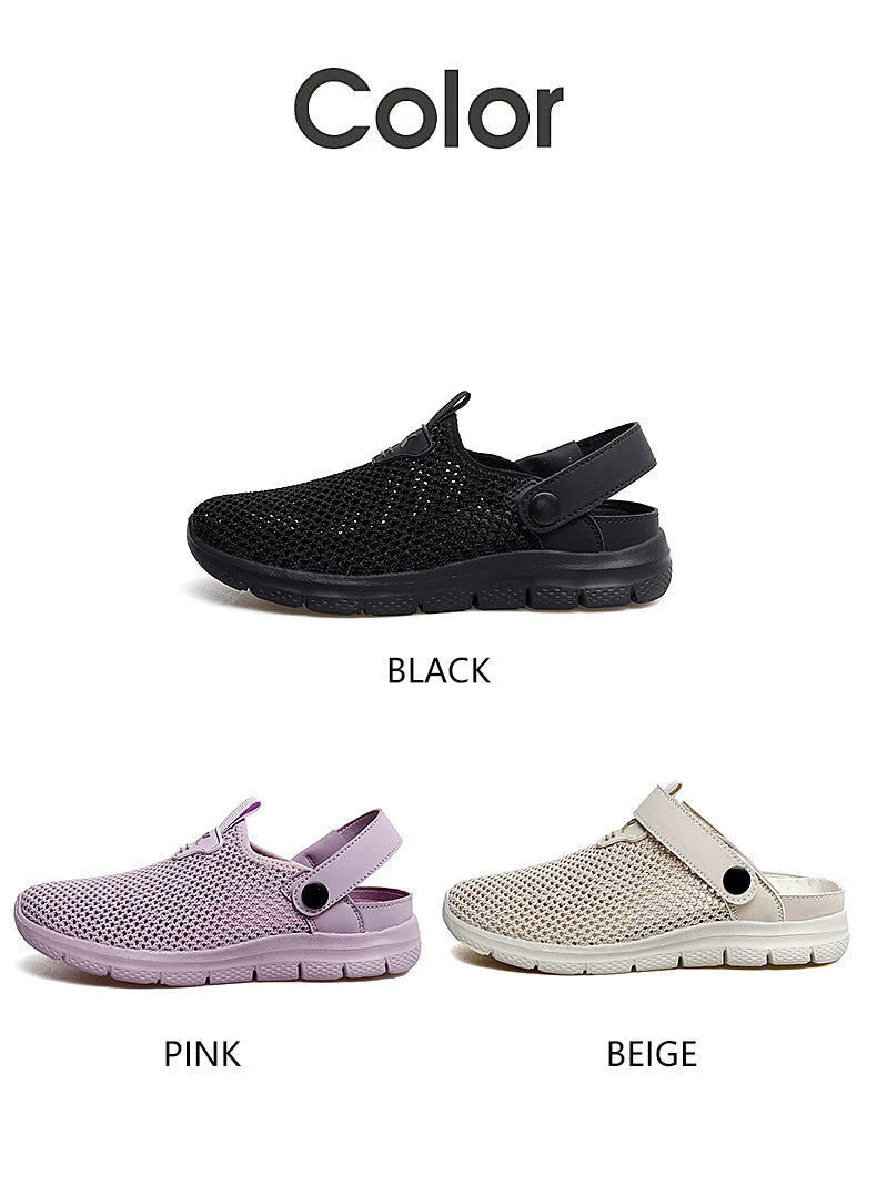 Summer Sandals for Women Breathable Beach Sandals Slippers Fashion Garden Clog Aqua Shoes Trekking Wading Shoes Plus Size 35-44