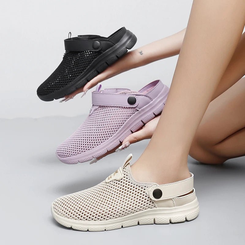 Summer Sandals for Women Breathable Beach Sandals Slippers Fashion Garden Clog Aqua Shoes Trekking Wading Shoes Plus Size 35 - 44 - memorylane shop