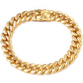 Summer 14MM Chunky Cuban Anklet For Women Gold - plated Rhombus Cuban Link Chain Anklets Beach Sandals Jewelry New - memorylane shop