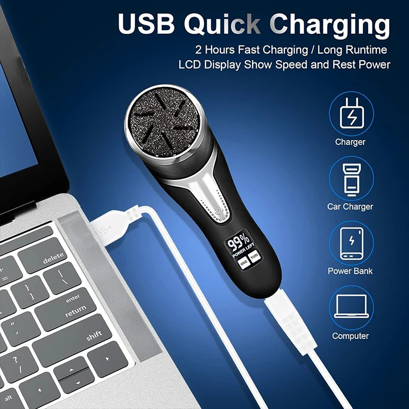 Electric Pedicure Tools Dead Hard Skin Care Callus Leg Heels Remover Hard Cracked File for Heels Grinding Pedicure Beauty Care