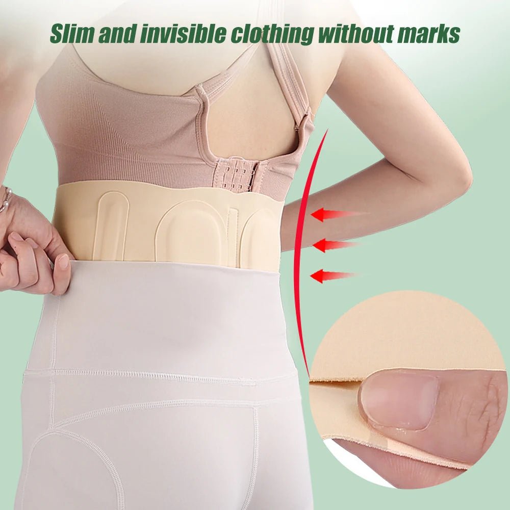 Thin Waist Support Belt for Lower Back Pain Relief, Breathable Lumbar Support Belt for Sciatica,Scoliosis, Herniated Disc,Unisex - memorylane shop