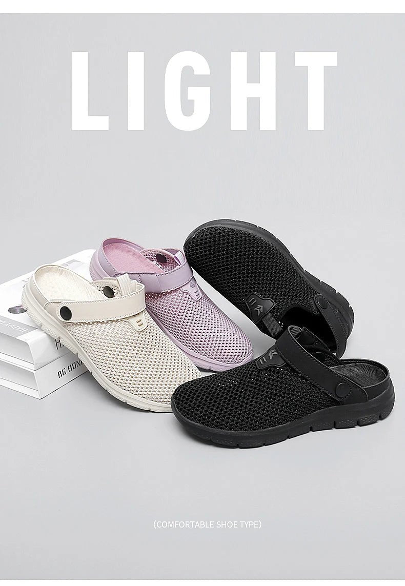 Summer Sandals for Women Breathable Beach Sandals Slippers Fashion Garden Clog Aqua Shoes Trekking Wading Shoes Plus Size 35 - 44 - memorylane shop