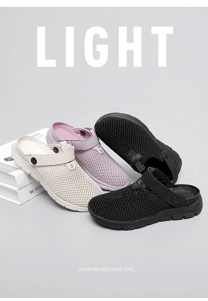 Summer Sandals for Women Breathable Beach Sandals Slippers Fashion Garden Clog Aqua Shoes Trekking Wading Shoes Plus Size 35-44
