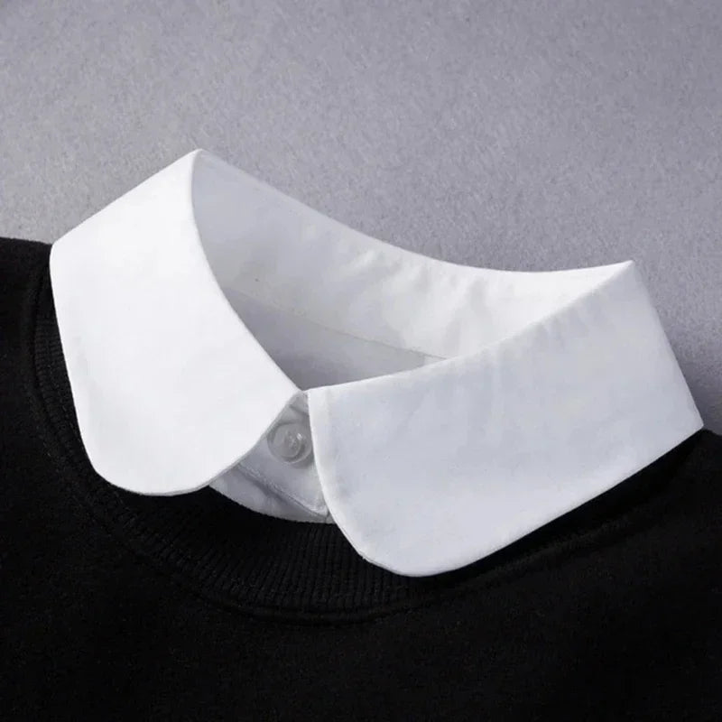 Women's Vintage Lace Front Tie Detachable Collar