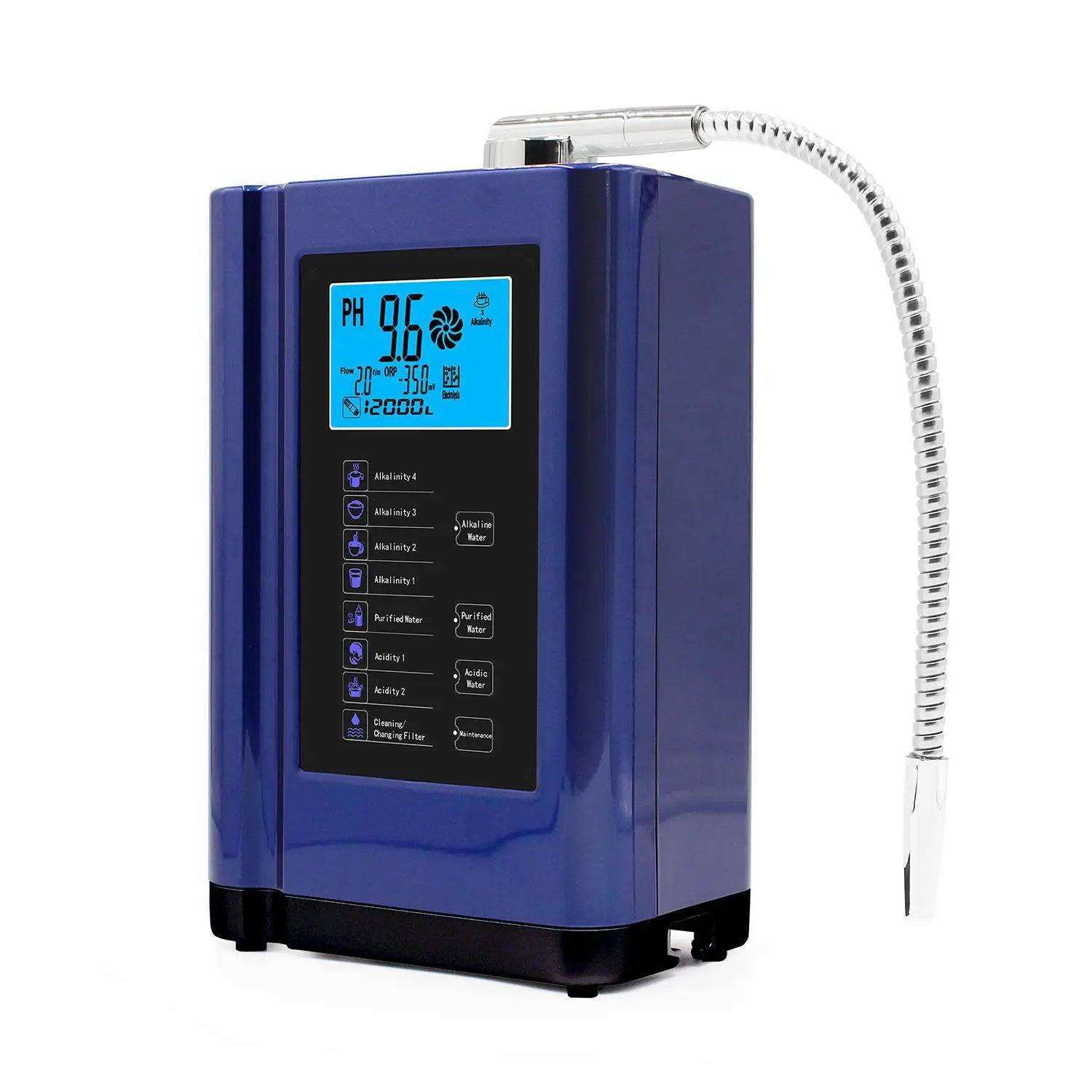 Alkaline Water Ionizer Hydrogen Generator Machine Purifier,Produces Ph 3.5-10.5 Alkaline Acid Water Water Filter System For Home