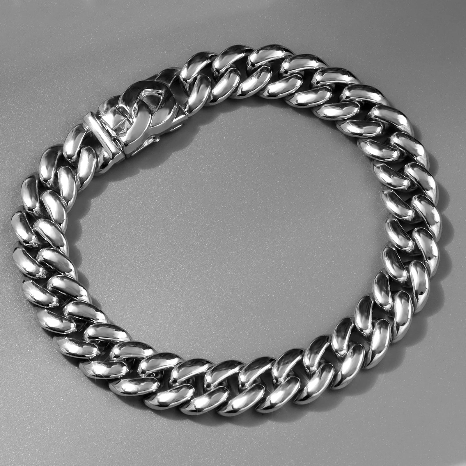 Summer 14MM Chunky Cuban Anklet For Women Gold - plated Rhombus Cuban Link Chain Anklets Beach Sandals Jewelry New - memorylane shop