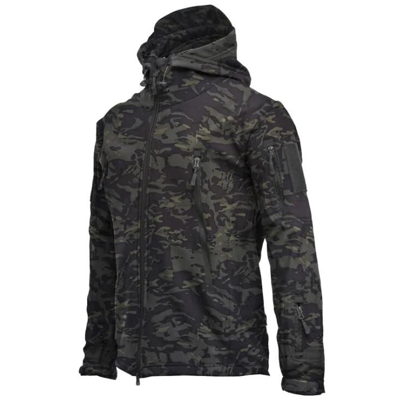 Outdoor Hiking Jacket Shark Skin Soft Shell Outwear Windproof Waterproof Windbreaker Training Tactical Jackets Hunting Clothes