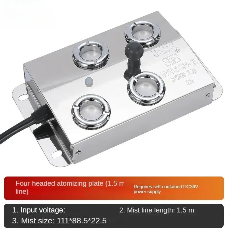 DC48V 4/6/8/10 Head Humidifier Ultrasonic Mist Maker Fogger For Mushroom Plants Without Power Supply - memorylane shop