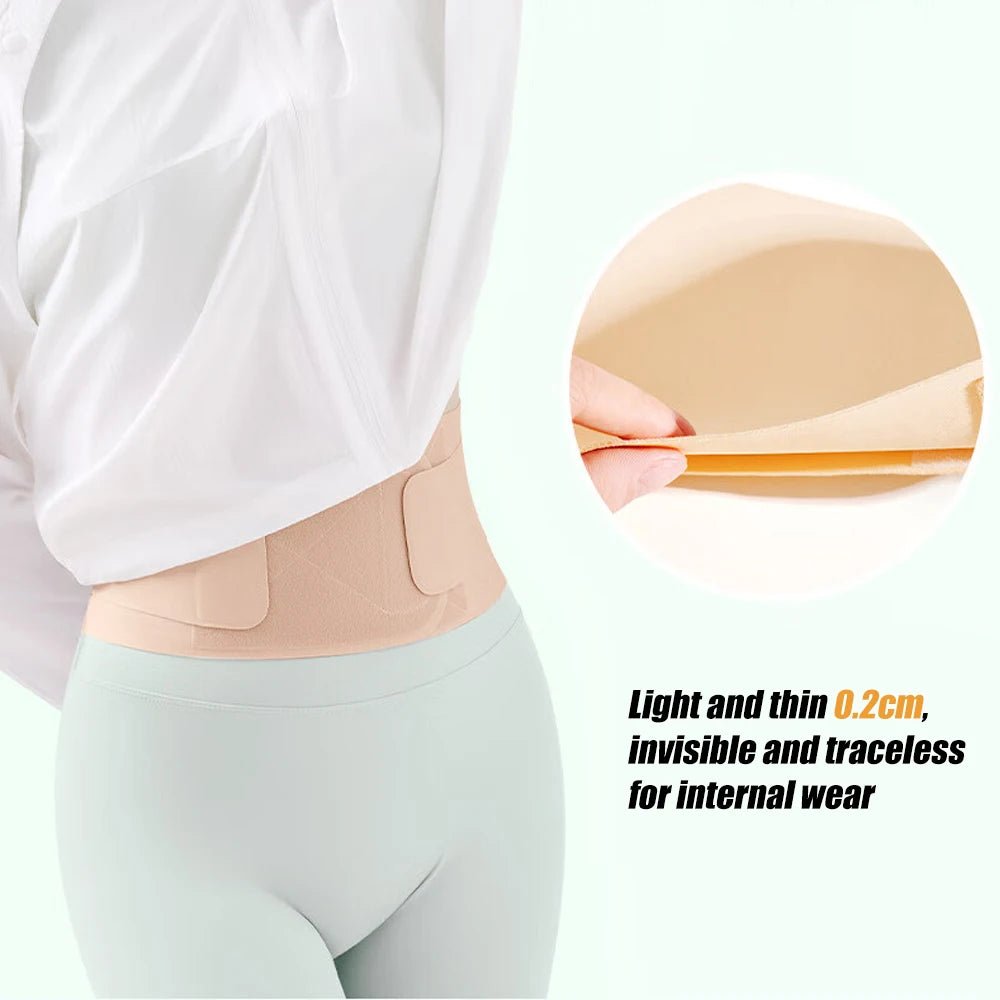 Thin Waist Support Belt for Lower Back Pain Relief, Breathable Lumbar Support Belt for Sciatica,Scoliosis, Herniated Disc,Unisex - memorylane shop