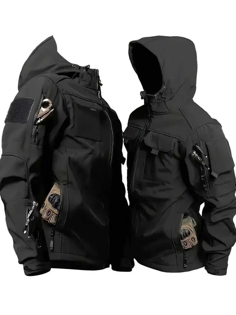 Military Shark Skin Soft Shell Jackets Men Tactical Windproof Waterproof jacket men Army Combat Jackets Mens Hooded Bomber Coats - memorylane shop
