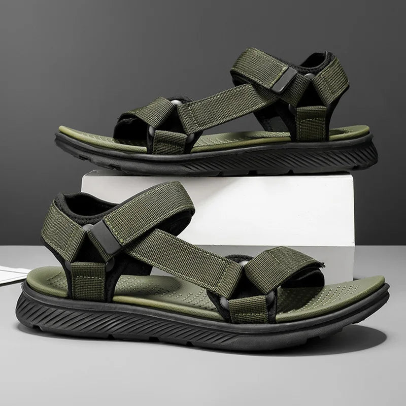 Summer Men Sandals Fashion Leisure Beach Holiday Sandals for Mens Lightweight Shoes New Outdoor Comfortable Casual Sandalie - memorylane shop