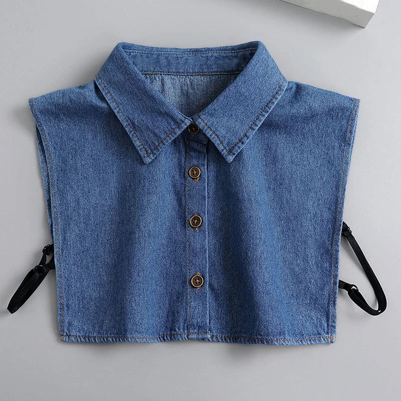 Women's Vintage Lace Front Tie Detachable Collar