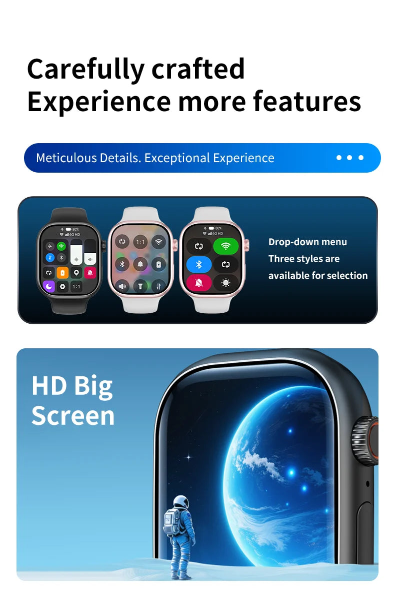 S10 Smart Watch – Android 4G LTE, AMOLED, GPS, Video Call & SIM Card