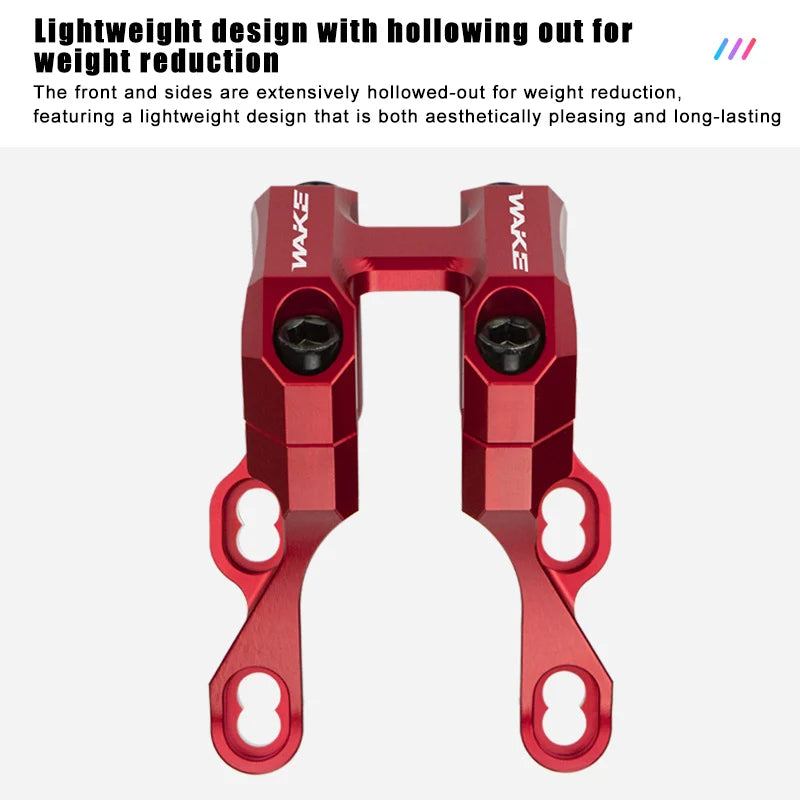 Wake Bike Short Stem Aluminum Alloy Mountain Downhill CNC Bike Handlebar Stem 31.8mm MTB Lightweight Short Stem Bike Accessories