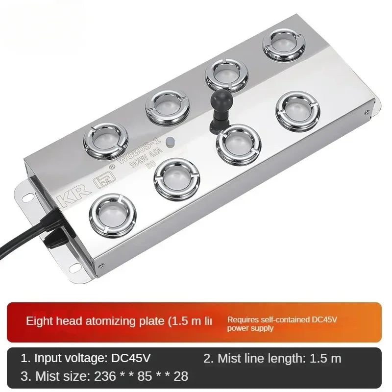 DC48V 4/6/8/10 Head Humidifier Ultrasonic Mist Maker Fogger For Mushroom Plants Without Power Supply