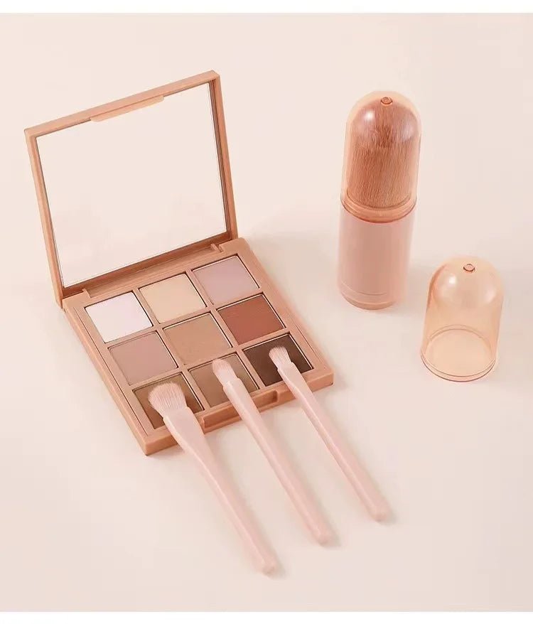 4 - in - 1 Makeup Set Beauty Tools Mini Set Brush Skin Tone Telescopic Brush Portable Makeup Brush beauty tools - memorylane shop