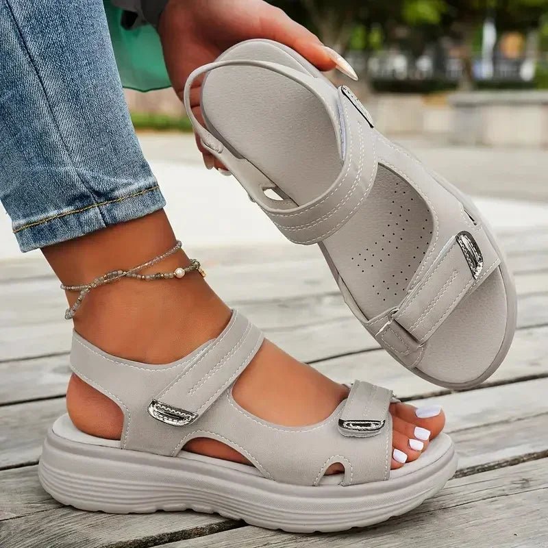 Summer Sandals Fashion Durable Sandals Ladies2025 New Travel Women Shoes Outdoor Beach Slippers Lightweight Platform Sandals - memorylane shop