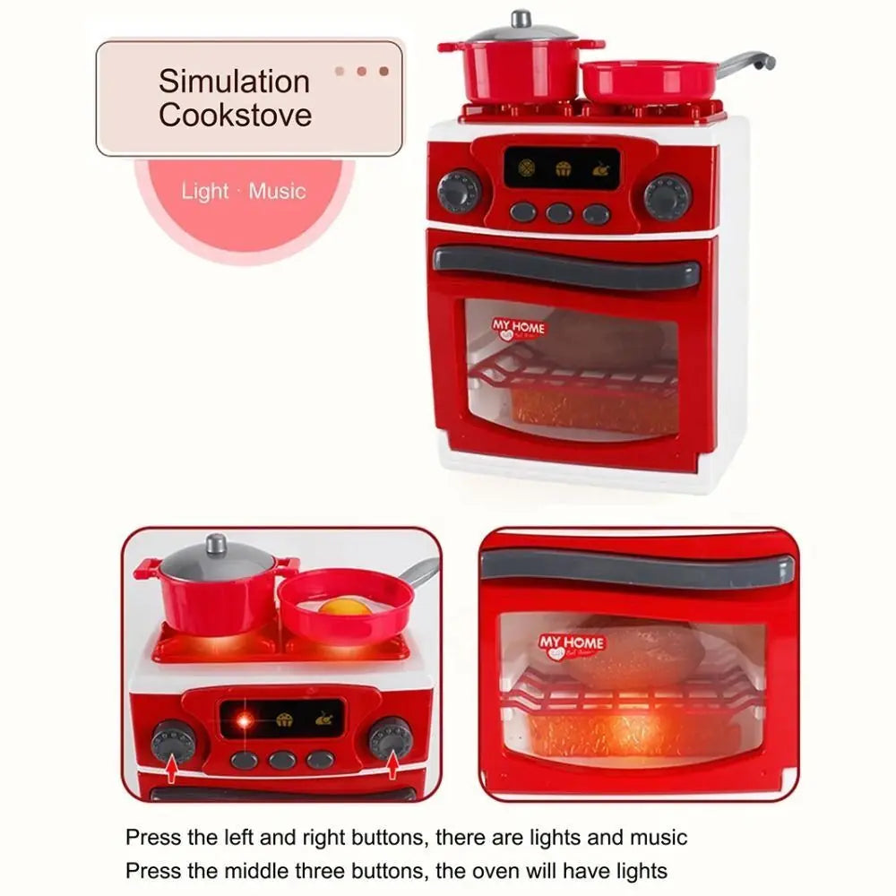 Kids Toy Kitchen Appliances Set – Play Kitchen Accessories for Children