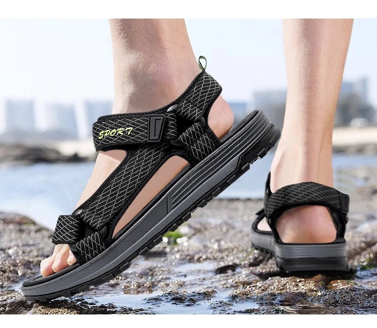 Summer Men Sandals Fashion Leisure Beach Holiday Sandals for Mens Lightweight Shoes New Outdoor Comfortable Casual Sandals - memorylane shop